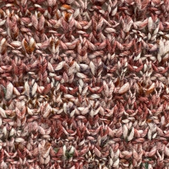 Elsamanda Anthropologie Italian Wool Cowl Neck Sweater Chunky Boho Oversized-M - Picture 5 of 12